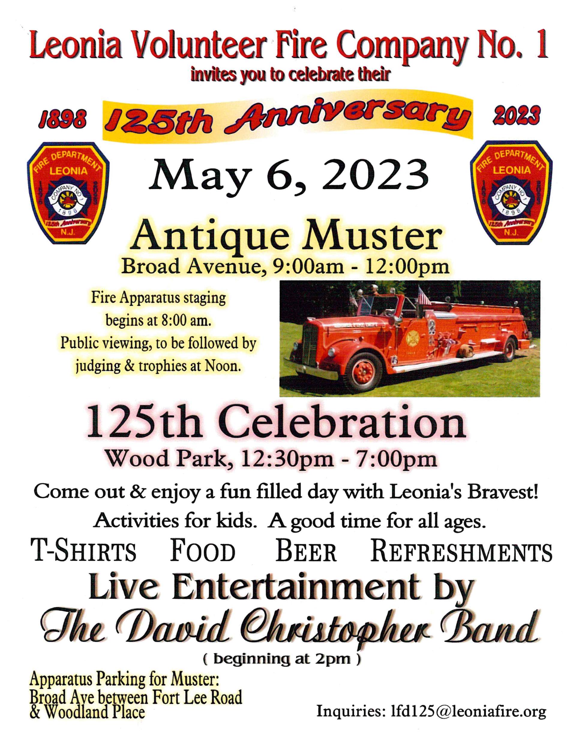 1. Leonia FD 125th Anniversary