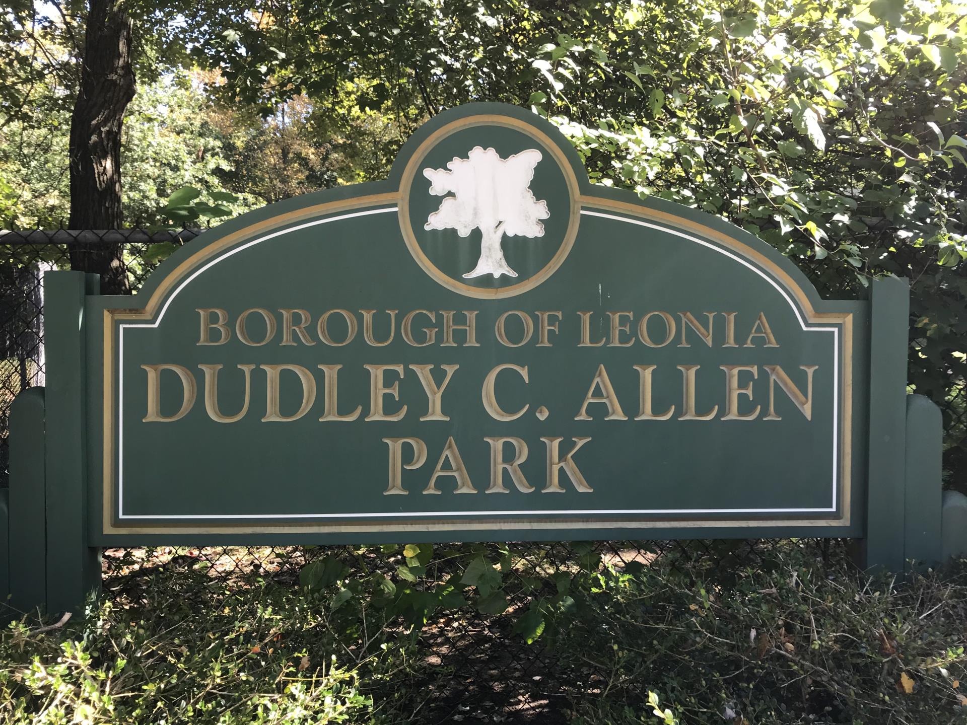 Dudley C Allen Park Sign