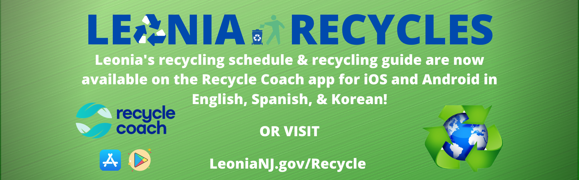 Leonia Recycles - Recycle Coach Banner 1920x600